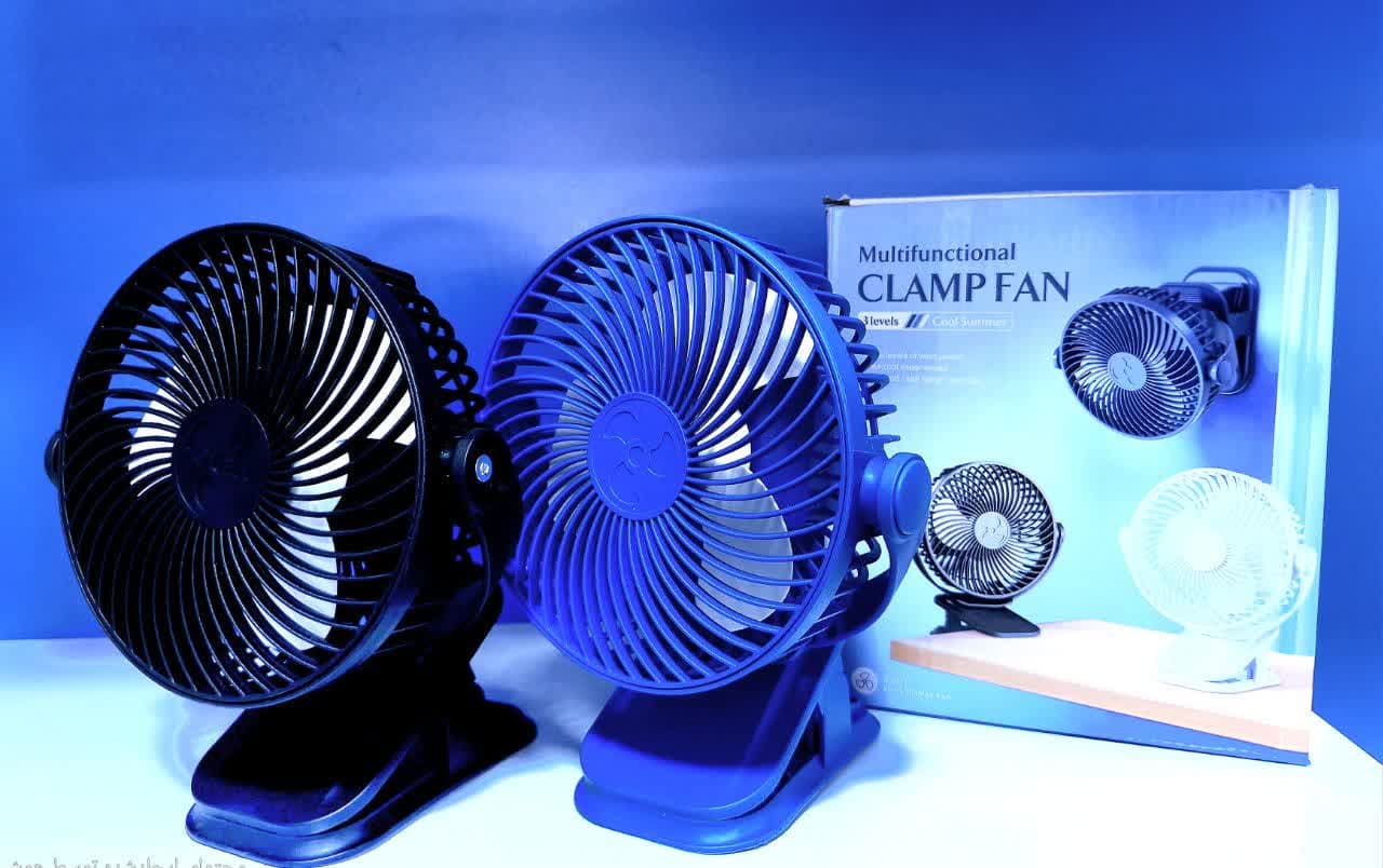 مینی پنکه شارژی گیره دار Multifunctional Clamp Fan