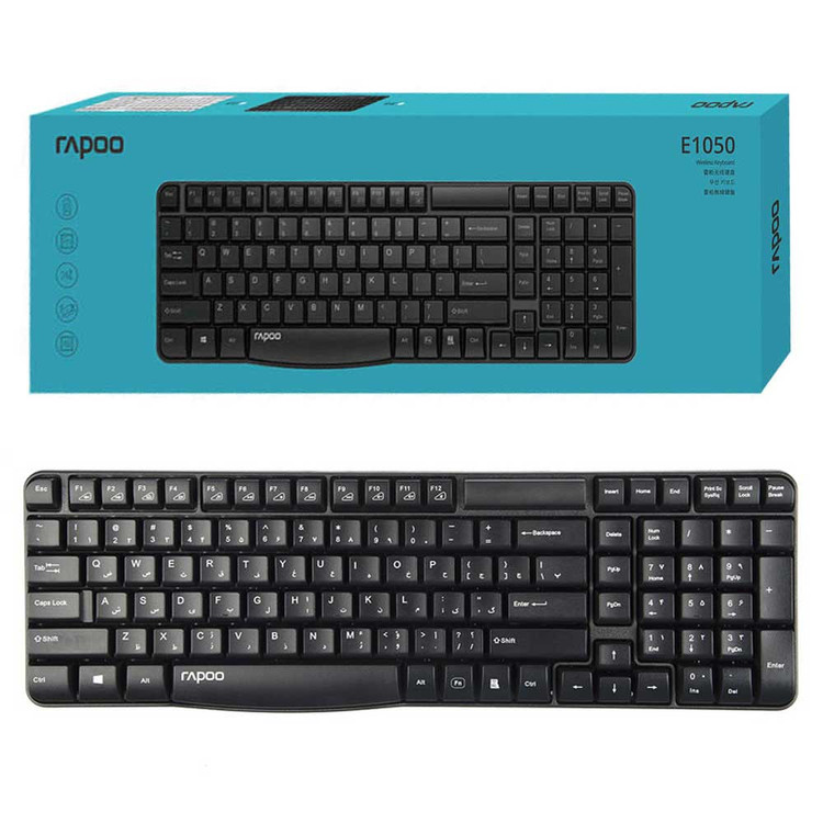 کیبورد بی سیم رپو مدل RAPOO E1050 مشکی