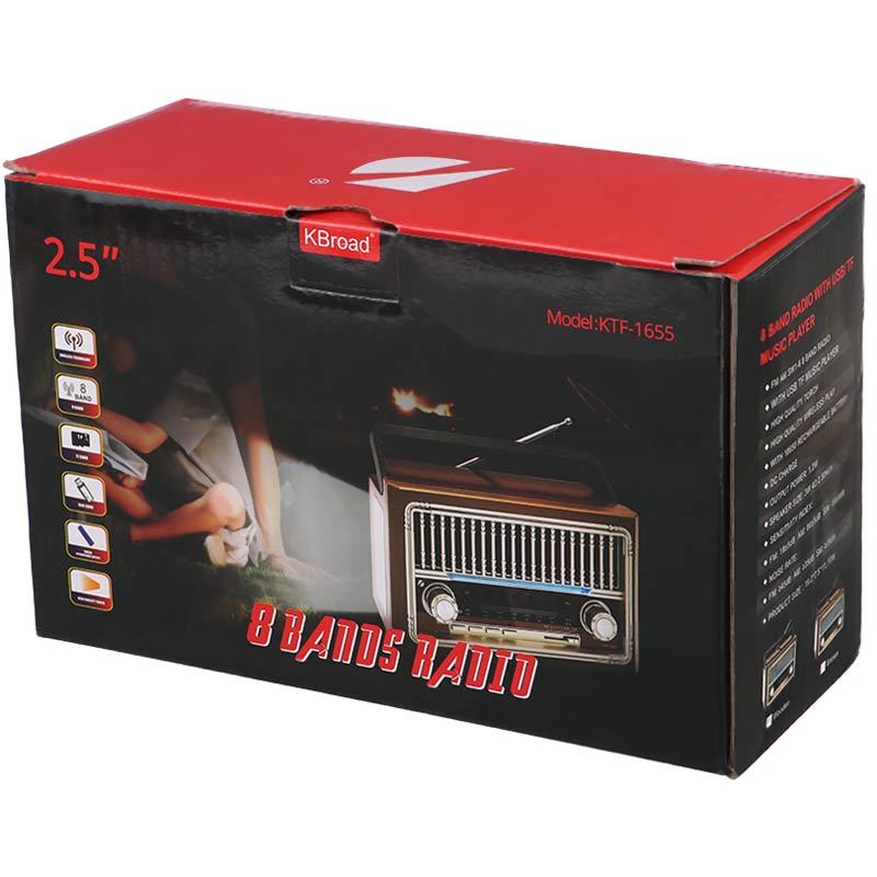 اسپیکر رادیویی بی سیم قابل حمل KBroad مدل KTF-1655