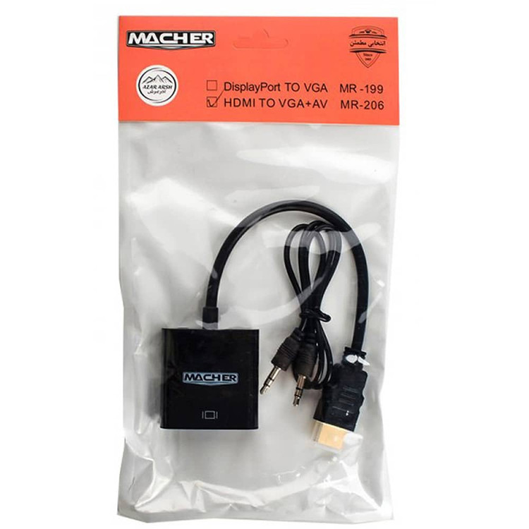 مبدل مچر hdmi to vga mr206