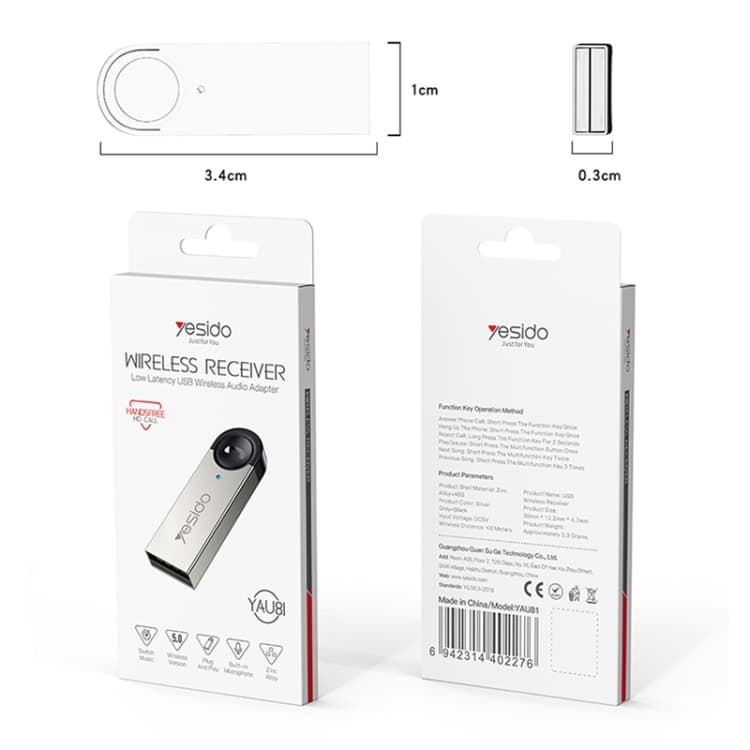 بلوتوث yesido yau81 usb