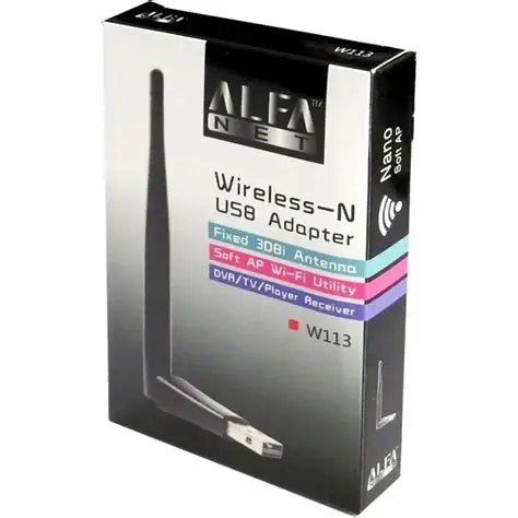 دانگل وای فای آنتن کوتاه alfa w113